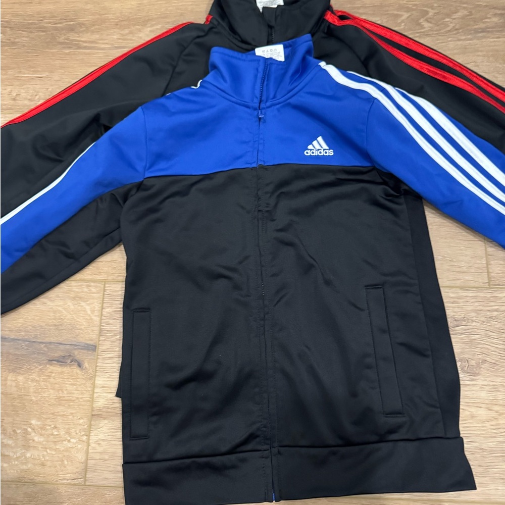 Lot of 2 Boys Adidas Track Jacket Size 7